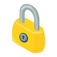 Trendy Padlock Concepts vector