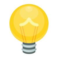 Trendy Bulb Concepts vector