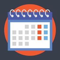 Trendy Calendar Concepts vector