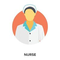 Trendy Nurse Concepts vector