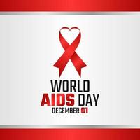 vector graphic of world aids day good for world aids day celebration. flat design. flyer design.flat illustration.