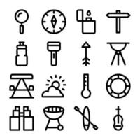 Set of Holidays Line Icons vector