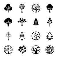 paquete de iconos de glifos ecológicos vector