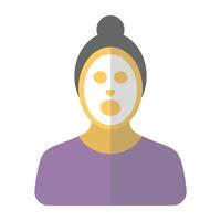 Face Mask Application vector