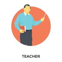 Trendy Teacher Concepts vector