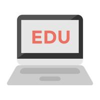 Trendy Online Education vector