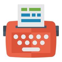 Trendy Fax Machine vector