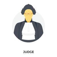 Trendy Judge Concepts vector