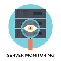 Trendy Server Monitoring vector