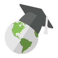 Trendy International Education vector