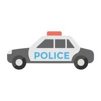 Trendy Cop Vehicle vector