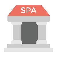 Trendy Spa Architecture vector