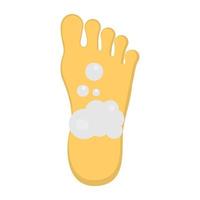 Trendy Foot Cleaning vector