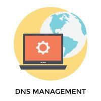 Trendy DNS Management vector