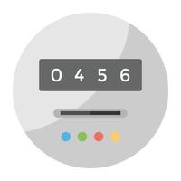 Trendy Electricity Meter vector