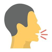 Trendy Coughing Concepts vector