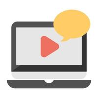 Trendy Video Tutorial vector