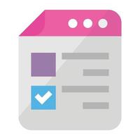 Trendy Listing Template vector