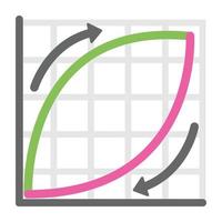 Trendy Graph Concepts vector
