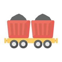 Trendy Coal Mining vector