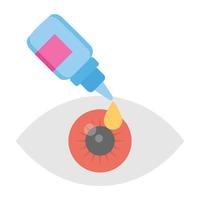 Trendy Eye Drops vector