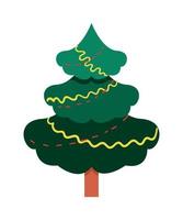 Geometry Christmas Tree in Flat Style vector