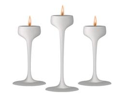 Vector illustration of Candle and Candlestick