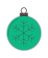 Vector illustration of Christmas tree toy