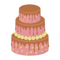 Vector illustration of cake