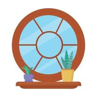 Vector illustration of Window