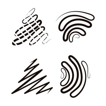 Linear Bend Set vector