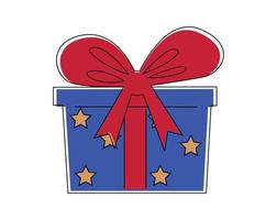 ilustración vectorial de regalo vector