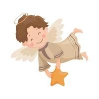 ilustración vectorial de ángel vector