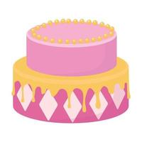 Vector illustration of cake