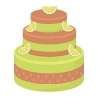 Vector illustration of cake