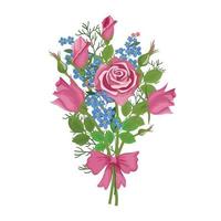 Vector illustration of Bouquet of flower