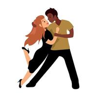 ilustración de baile de pareja vector