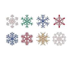 Srt of snowflake vector