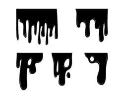 Set of Black Smudges vector