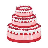 Vector illustration of cake