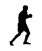 Vector illustration of Boxers Silhouette