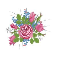 Vector illustration of Bouquet of flower