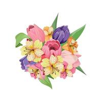 Vector illustration of Bouquet of flower