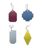 Set vector illustration of Tags