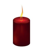 Vector illustration of Candle and Candlestick