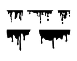 Set of Black Smudges vector