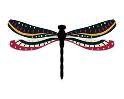 Dragonfly and with Pattern vector