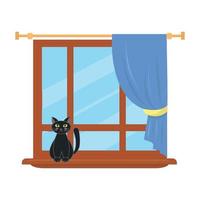 ilustración vectorial de ventana vector