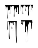 Set of Black Smudges vector