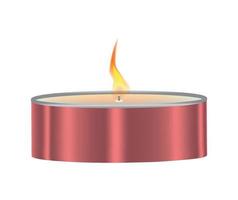 Vector illustration of Candle and Candlestick